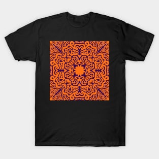 Orange and Purple Pattern T-Shirt